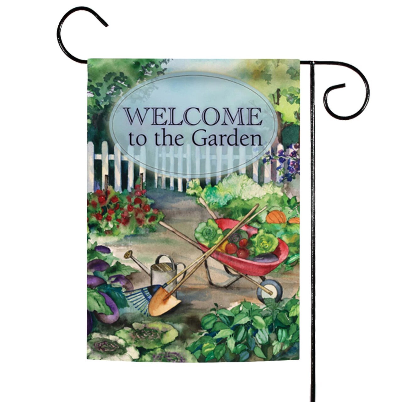 Toland Home Garden Welcome Garden Outdoor Garden Flag 18" x 12.5"